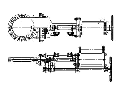 空動+手動ハンドル付