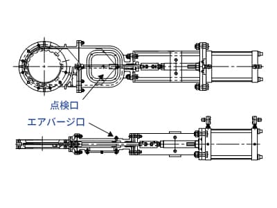 ボンネット型+点検口+エアパージ口付