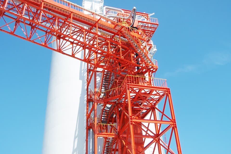 粉体輸送陸上設備